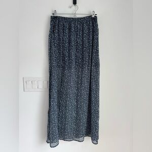 Abercrombie & Fitch Chiffon Floral Maxi Skirt Women’s size M boho